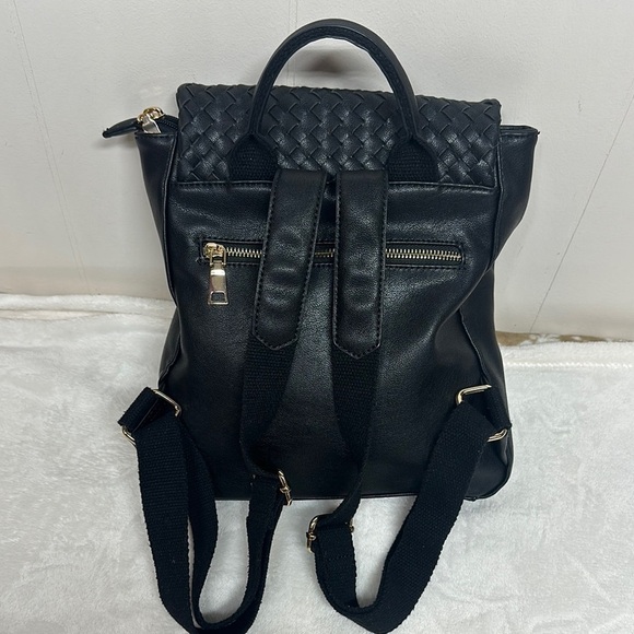 Moda Luxe Black Weaved  Backpack main image 9